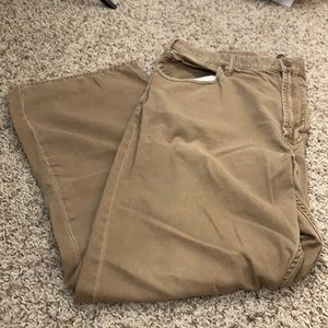 Gap Men’s Relaxed Boot Fit Khaki Distressed Jeans